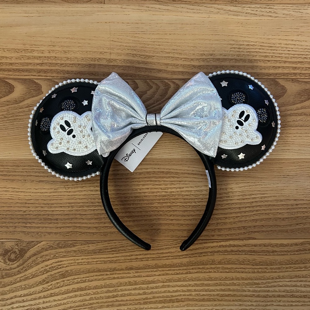 BaubleBar x Disney Minnie Mouse Ears Headband with Silver Bow